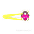 Custom cute soft PVC children hair decoration, good for promotion, made of soft PVC, OEM are welcome